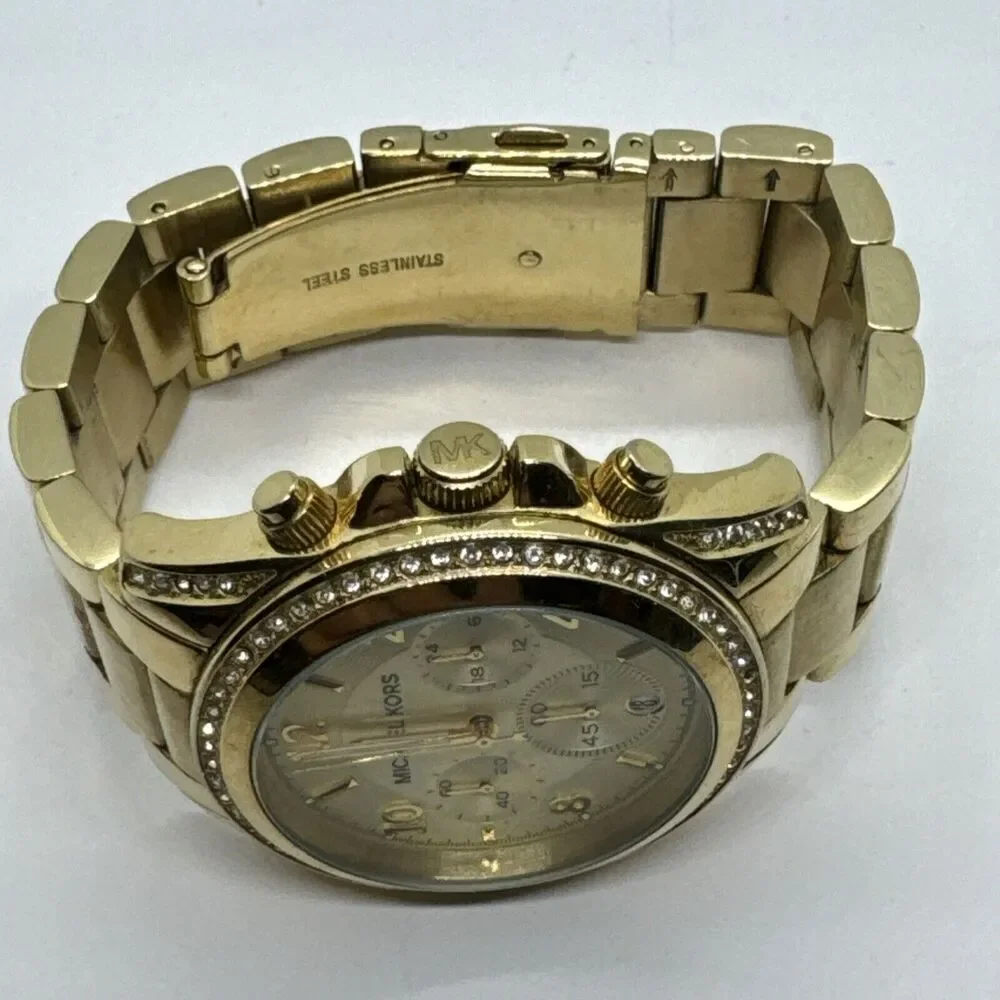 Michael Kors Blair MK5166 Women's Gold Stainless Steel Analog Dial Watch JNA590